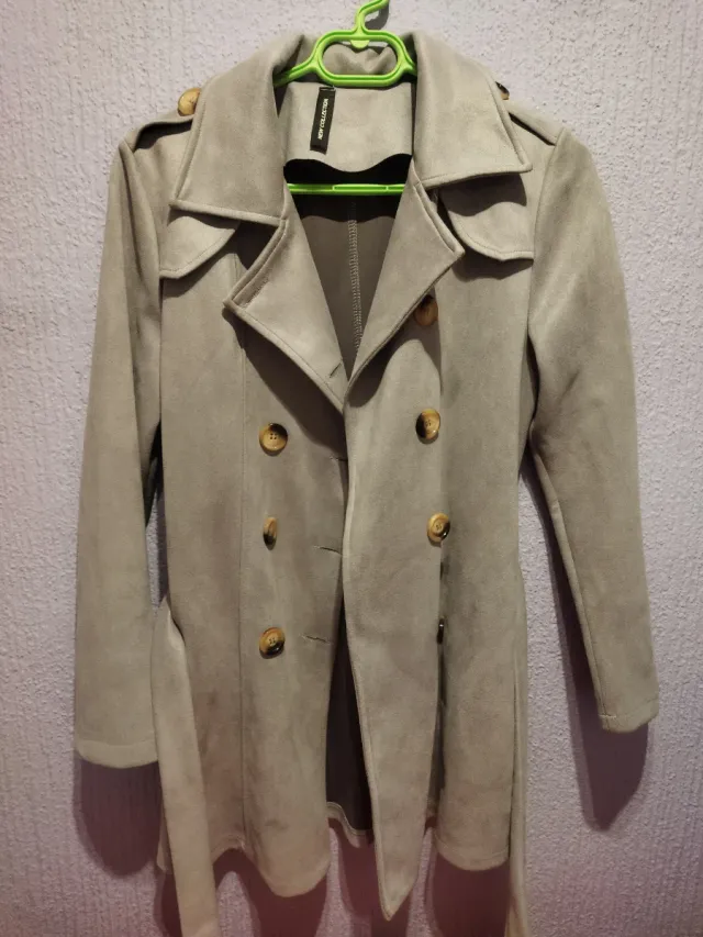 Abrigo antelina azul