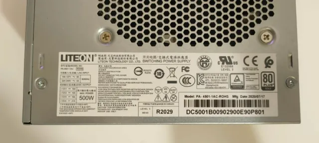 Fuente Alimentación Liteon 500W 80 PlusGold (Acer)
