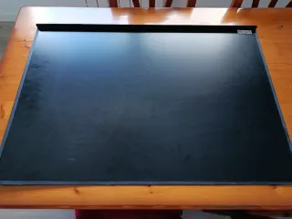 Protector escritorio piel negro