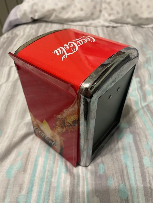 Porta-tovagliuoli in metallo Coca-Cola