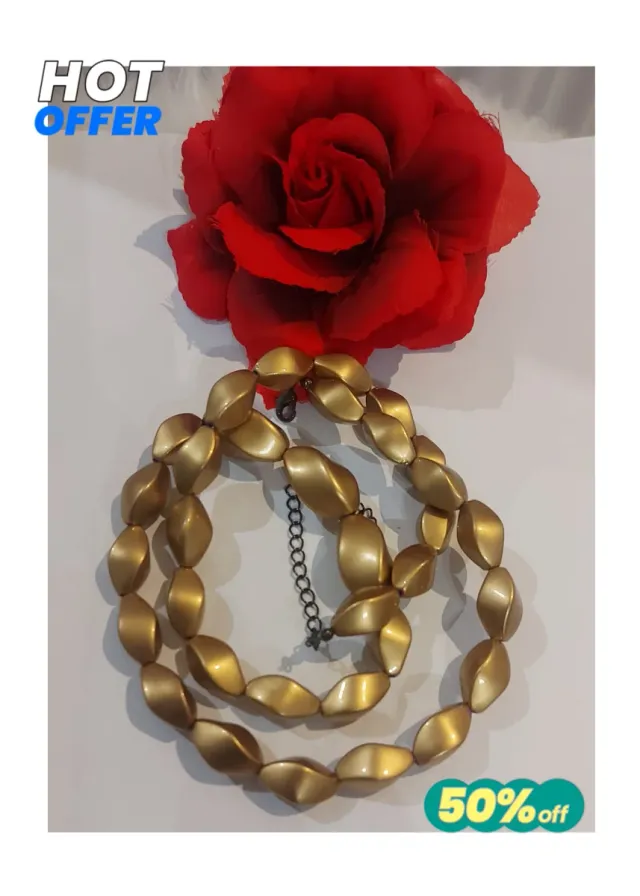 Lote collares oro y rosa