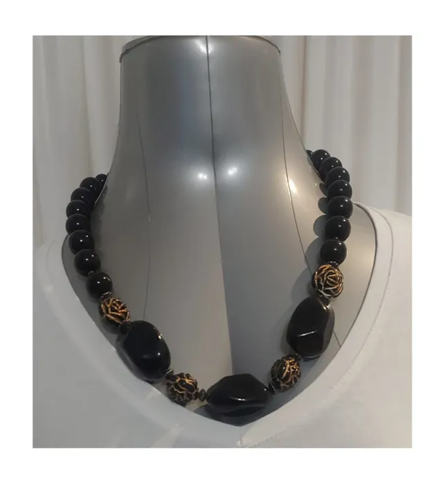 Lote collares oro y rosa