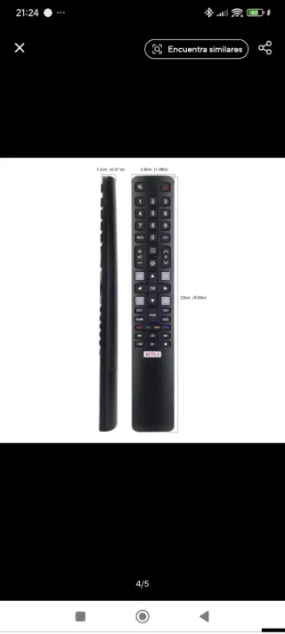 Mando distancia TCL para televisores de 32 a 75 p