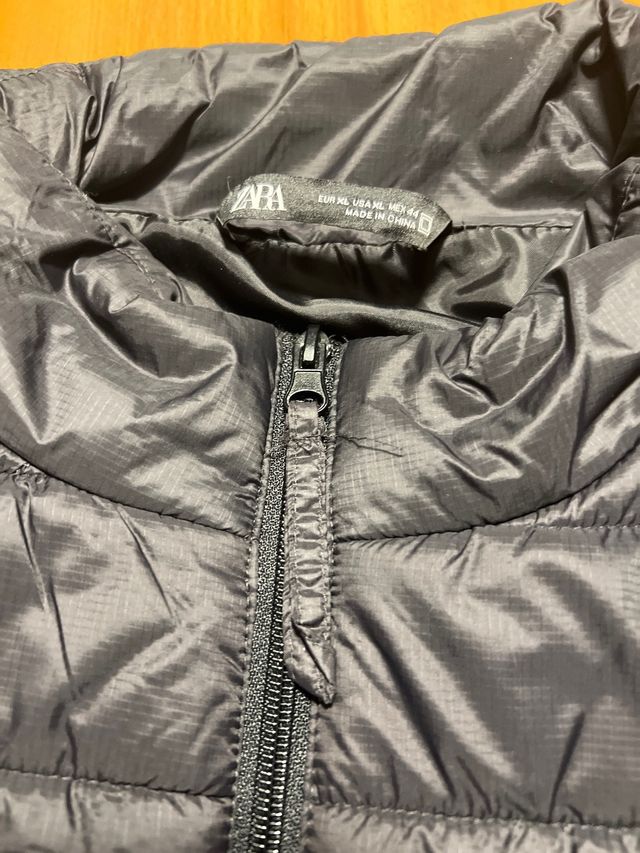 Chaleco acolchado negro talla XL