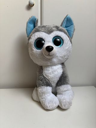 Peluche Husky Ojos Grandes Azul, tamaño grande