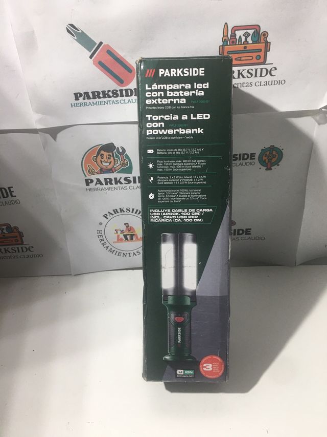 Lámpara LED Parkside con Powerbank