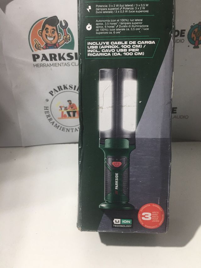 Lámpara LED Parkside con Powerbank