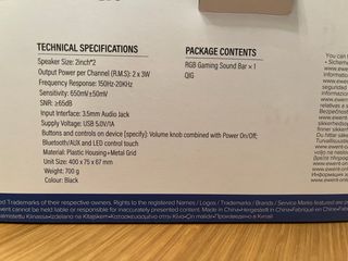 Barra de Sonido Ewent RGB EW3525 Bluetooth