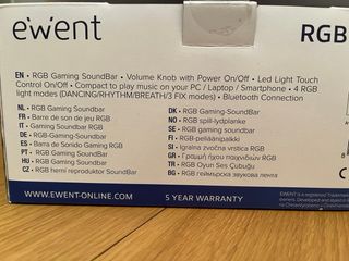 Barra de Sonido Ewent RGB EW3525 Bluetooth