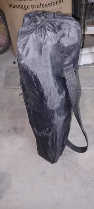 Silla Plegable Camping Negra con funda