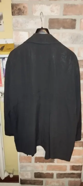 Trench Pal Zileri Uomo Nero Vintage