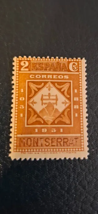 Esifil  637 Sello España 2 Pesetas 1931 Montserrat