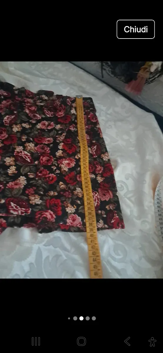 Gonna pantalone floreale