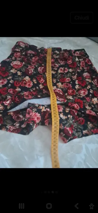 Gonna pantalone floreale