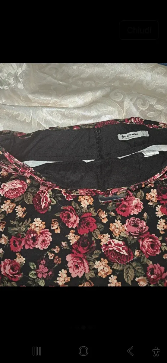 Gonna pantalone floreale