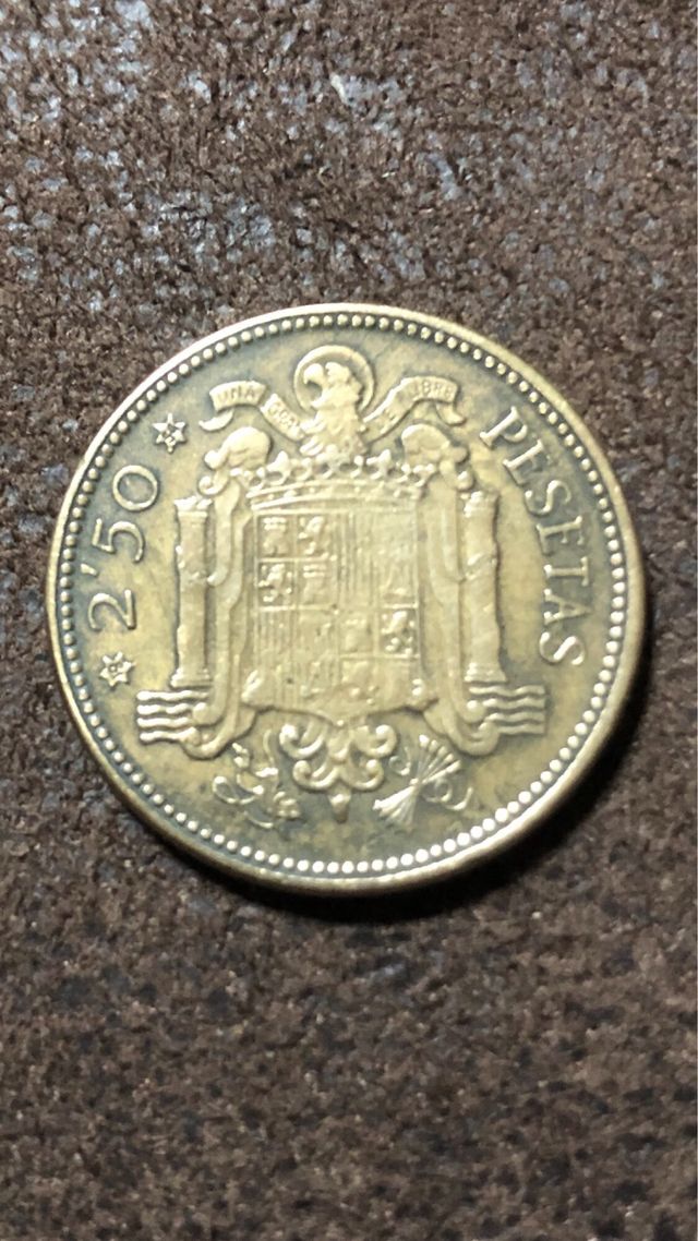 Moeda Antiga 2,50 Pesetas