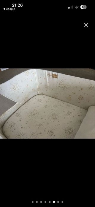 Minicuna colecho beig con estrellas