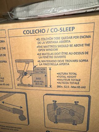 Minicuna colecho beig con estrellas