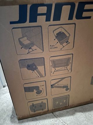 Minicuna colecho beig con estrellas