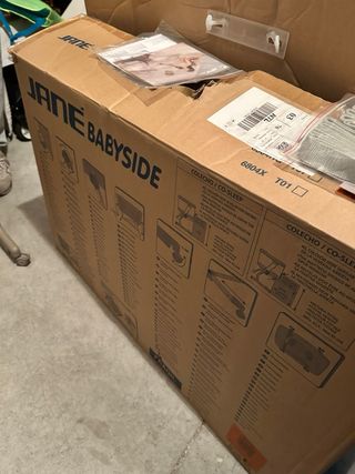 Minicuna colecho beig con estrellas