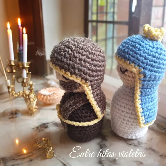Belén de crochet: 3 figuras