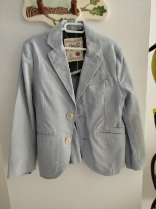 Americana niño azul