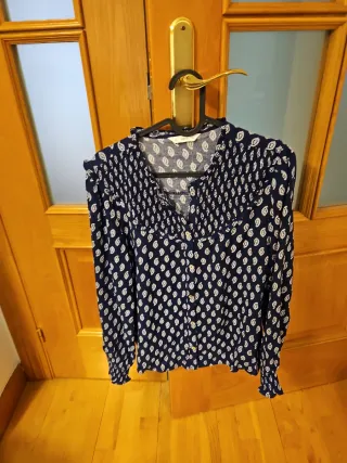 Blusa Mango Talla M Estampada