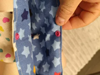 Bolsito infantil artesanal con corazones NUEVO