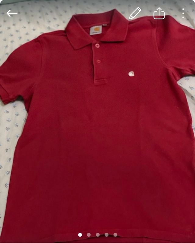 Pack Polos Carhartt Gris y Rojo 