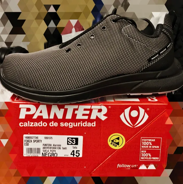 Zapatos de seguridad Panter Forza Sport del 45