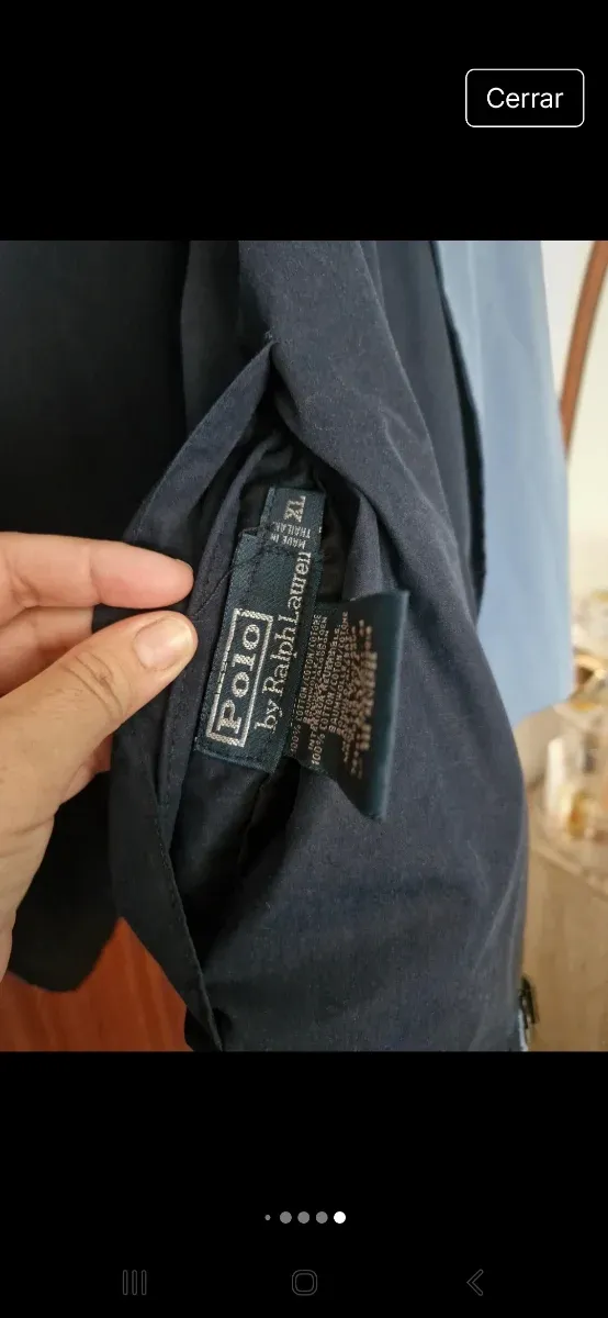 Chaqueta Polo Ralph Lauren XL Negra/Azul