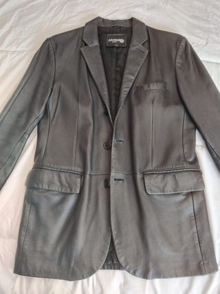 Americana de Piel El Corte Inglés en buen estado