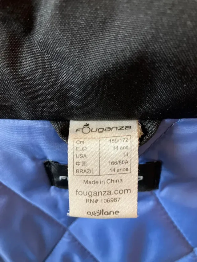 Chaqueta de Nieve Decathlon Negra