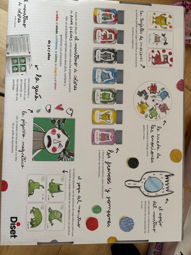 Juego infantil El monstruo de colores