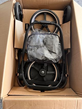 Cybex Priam Silla de Paseo Negra y dorado rosa