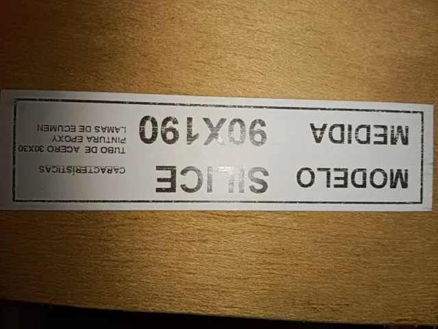 Somier y patas de madera y metal