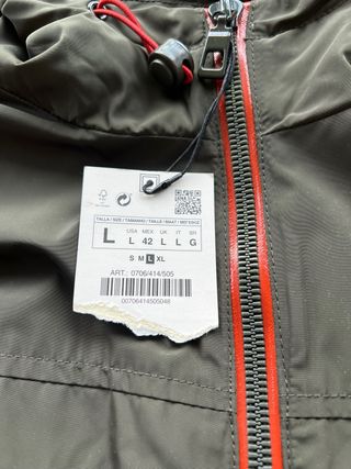 Trenck Cazadora Impermeable Verde Talla L 42