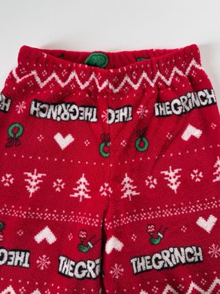 Pigiama grinch pile fleece rossa nuova primark M