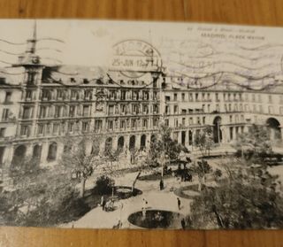 Postal Antigua Madrid Plaza Mayor Hauser y Menet