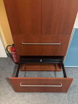 Armario Archivador Oficina 2 Cajones Madera