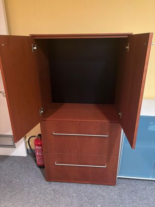 Armario Archivador Oficina 2 Cajones Madera