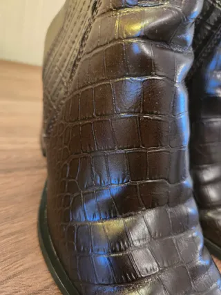 Botín Zara Piel Cocodrilo Talla 36