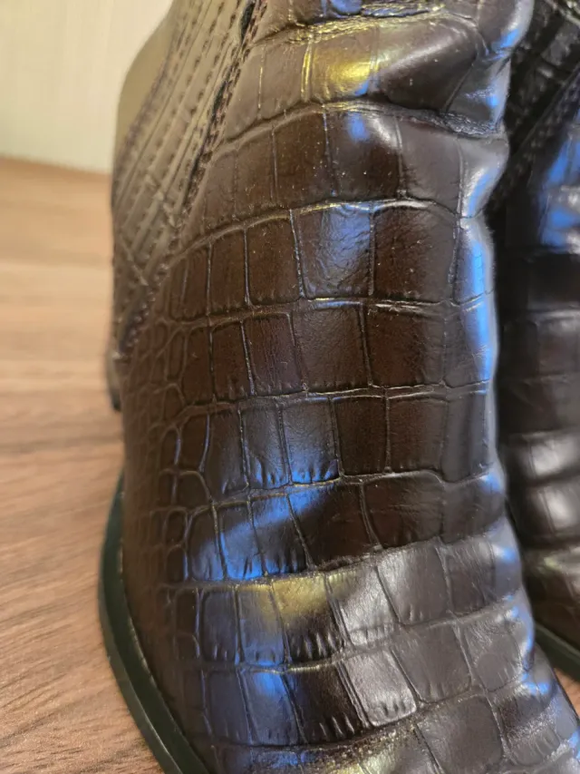 Botín Zara Piel Cocodrilo Talla 36