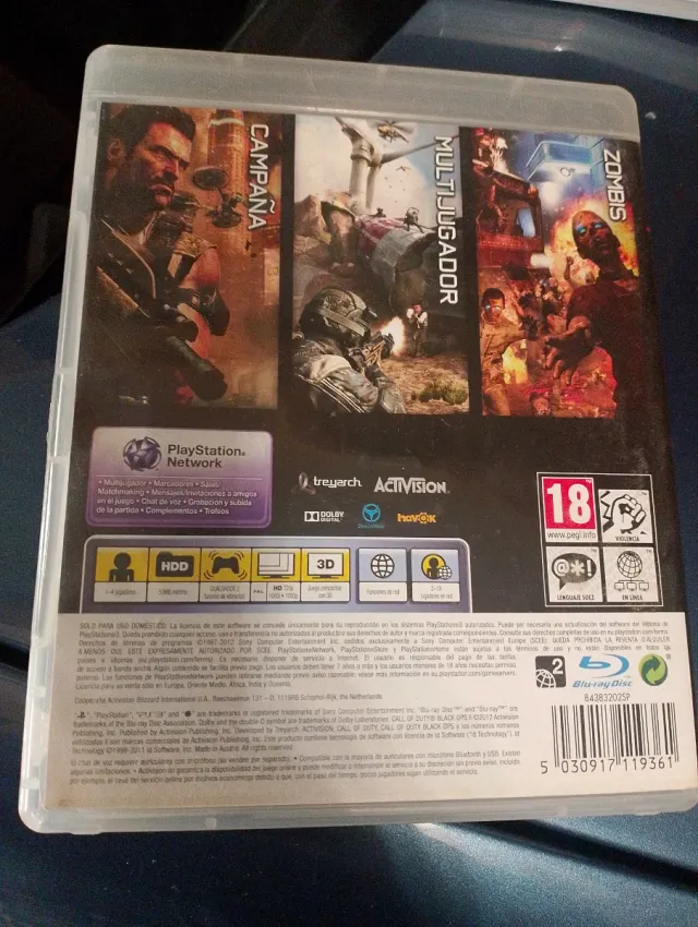 Dos Juegos PS3 Call of Duty: Black Ops FPS