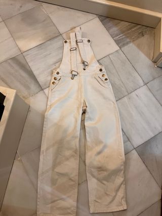 Peto vaquero blanco Mango niña