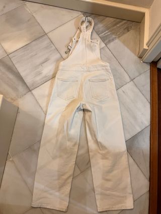 Peto vaquero blanco Mango niña