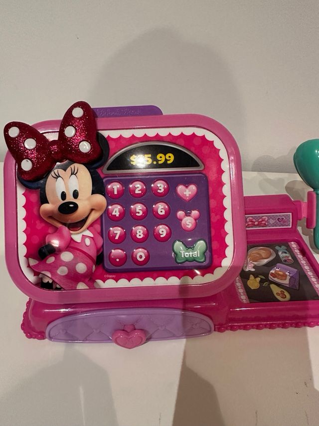 Caja registradora y teléfono Minnie Mouse