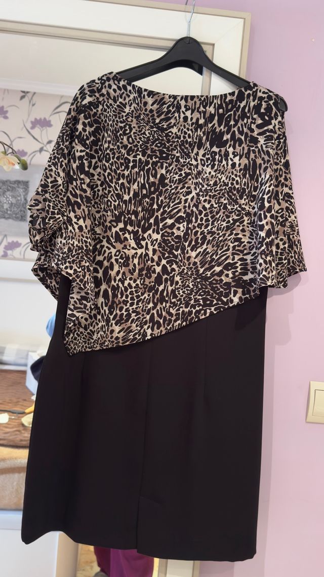 Vestido estampado leopardo talla 42