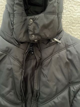 Chaqueta de plumas gris mujer