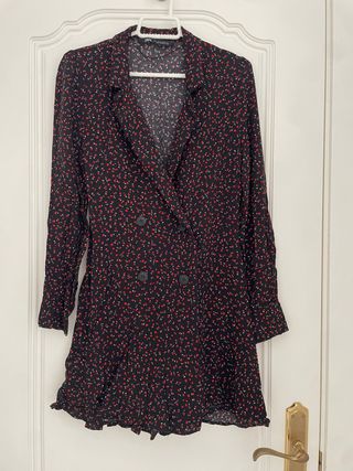 Vestido corto Zara estampado flores